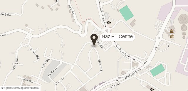 Map: Naz PT Centre, 1817 Al Qurm St, Muscat